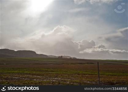 Field on the isle of Islay, Scotland