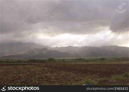 Field with Rainstorm