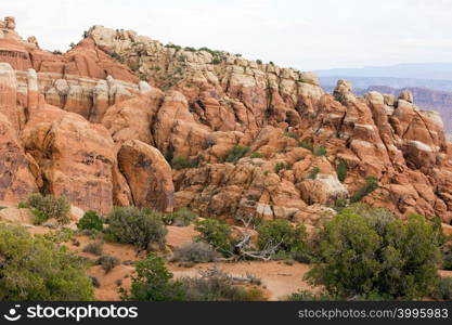 Fiery Furnace viewpoint, Arches National park, Utah, USA