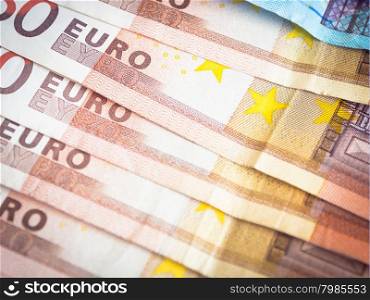 Fifty euros lined background. Concepts for money