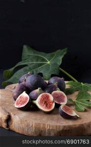 Figs in a black background
