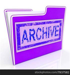 File Archive Representing Folders Library And Documentation
