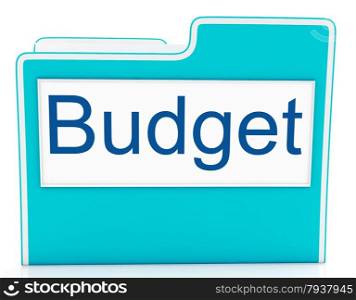 File Budget Representing Finance Economy And Expenditure