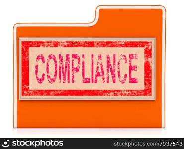 File Compliance Representing Agree To And Guidelines