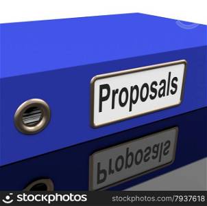 File Proposals Indicating Project Management And Projects