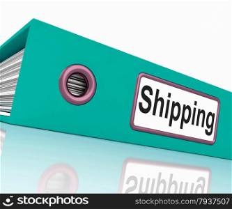File Shipping Indicating Correspondence Postage And Freight