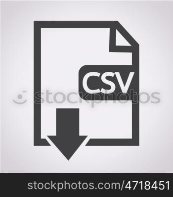 File type CSV icon