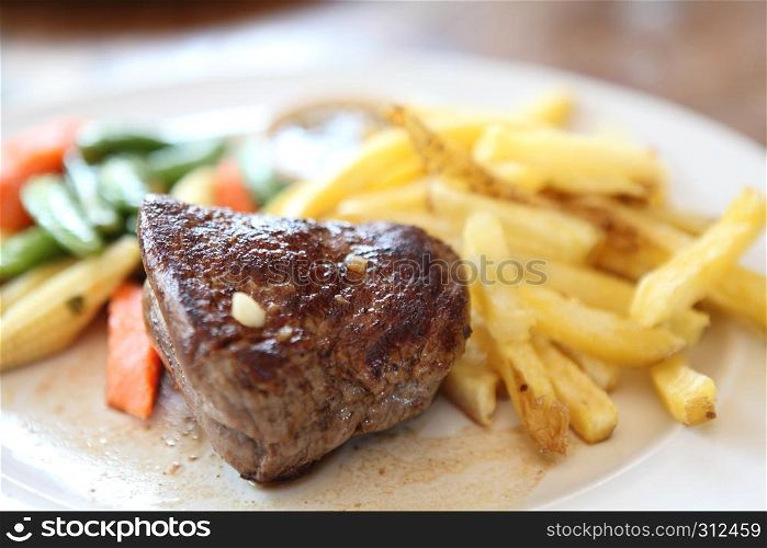 Filet mignon beef steak