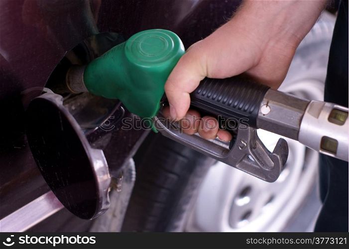 fill up of gasoline