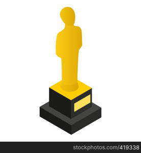 Film awards 3D isometric icon on a white background. Film awards 3D isometric icon