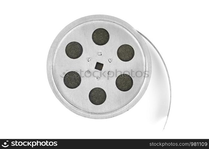 Film reel isolated on white background