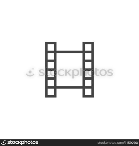 Filmstrip graphic design template vector isolated illustration. Filmstrip graphic design template vector illustration