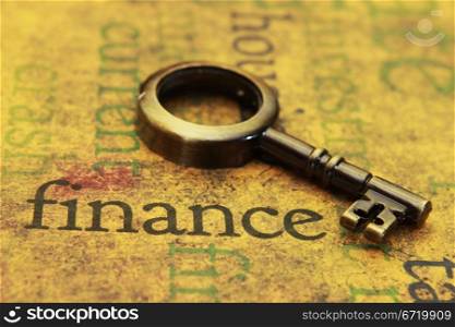 Finance and old key