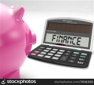 Finance Calculator Showing Revenue Income And Success
