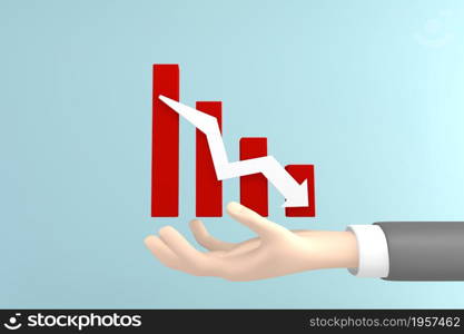 Finance colorful minimalist, mockup business style abstract cartoon 3d rendering