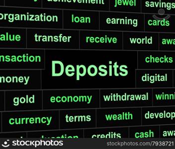 Finance Deposit Showing Pre Payment And Investment