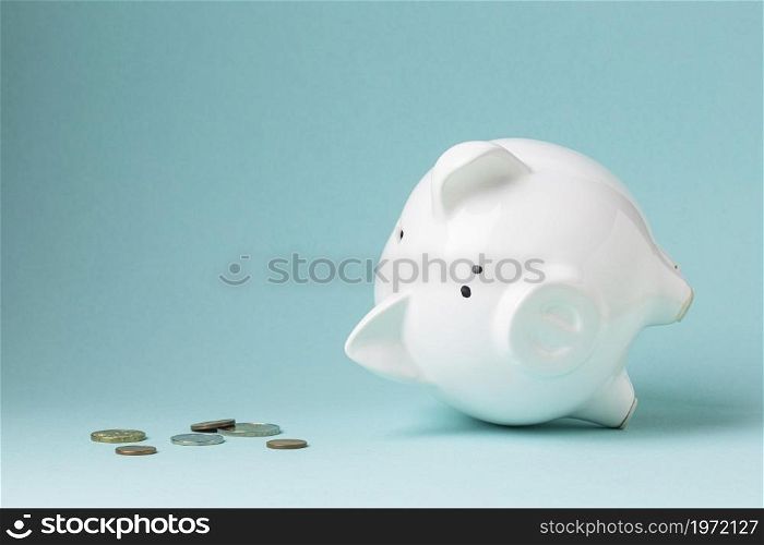finance elements with white piggy bank. High resolution photo. finance elements with white piggy bank. High quality photo