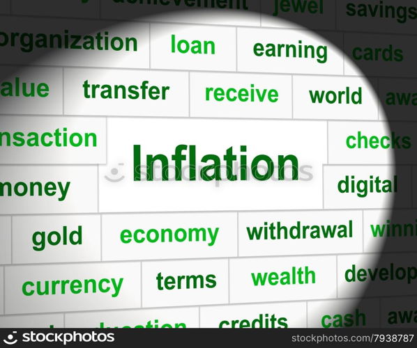 Finance Inflation Indicating Fiscal Rise And Growth