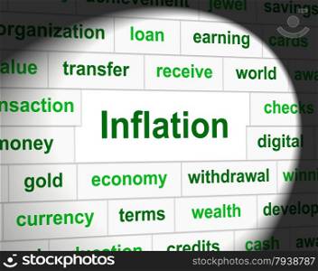 Finance Inflation Indicating Fiscal Rise And Growth