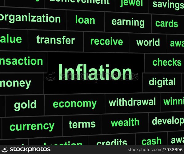 Finance Inflation Showing Commerce Finances And Rise