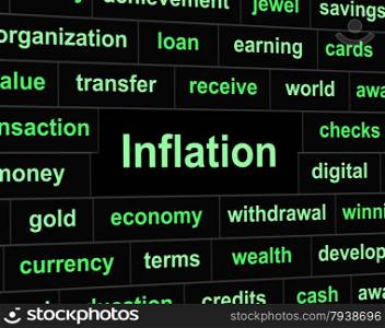 Finance Inflation Showing Commerce Finances And Rise