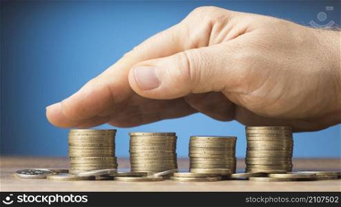 finances arrangement with bunch coins
