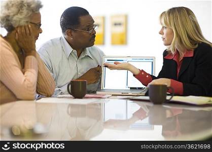 Financial Advisor Assisting Senior Couple