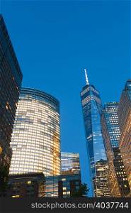 Financial district, One World Trade Center, New York, USA