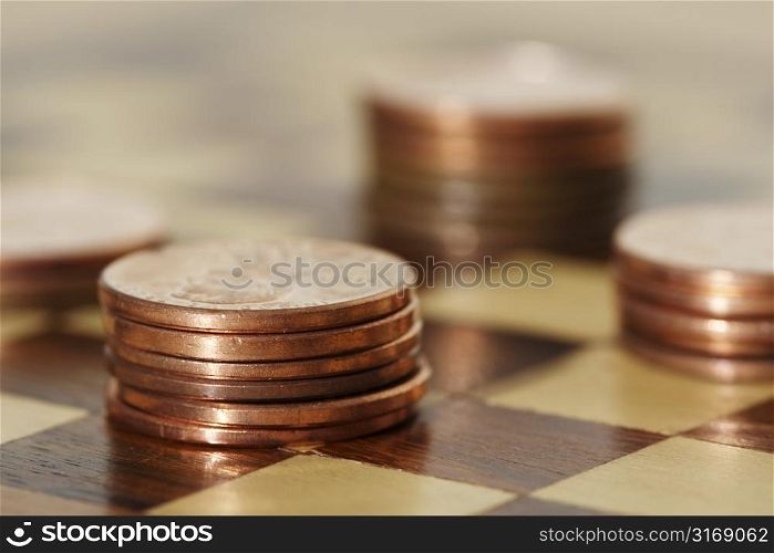 Financial planning using a chess board