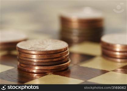 Financial planning using a chess board