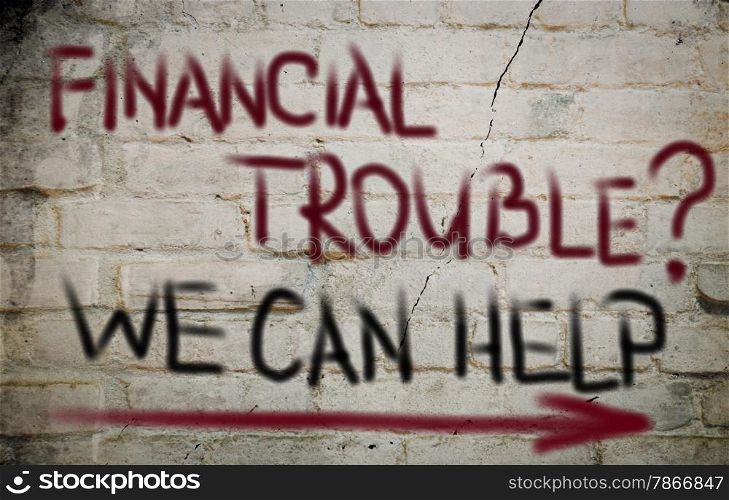 Financial Trouble Concept