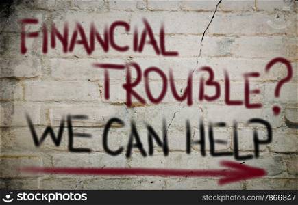 Financial Trouble Concept