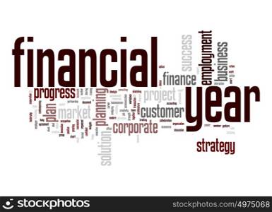 Financial year word cloud