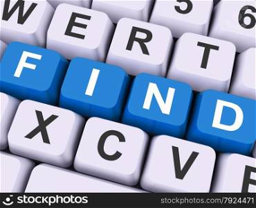 Find Keys Showing Search Research Or Looking Online