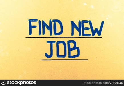 Find New Job Concept