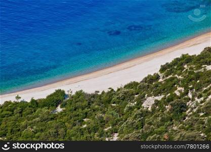 Fine beach in Lubenice, Cres, Croatia