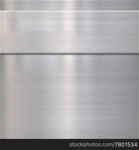 fine brushed steel metal. very finely brushed steel metal background texture with panel