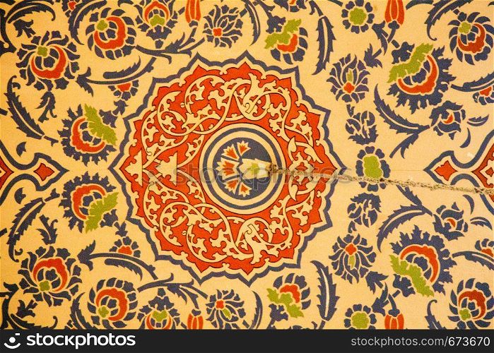 Fine example of Ottoman art patterns in view