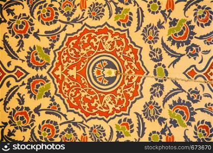 Fine example of Ottoman art patterns in view