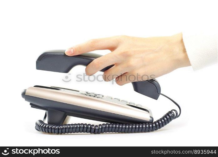finger presses figure on a phone