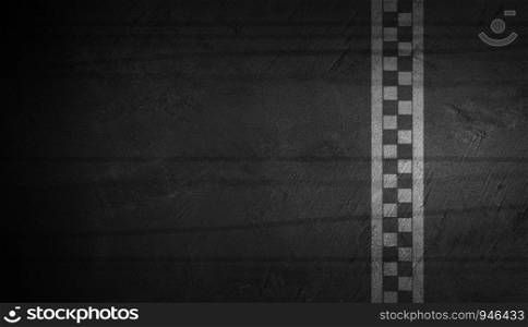 Finish line racing texture background top view