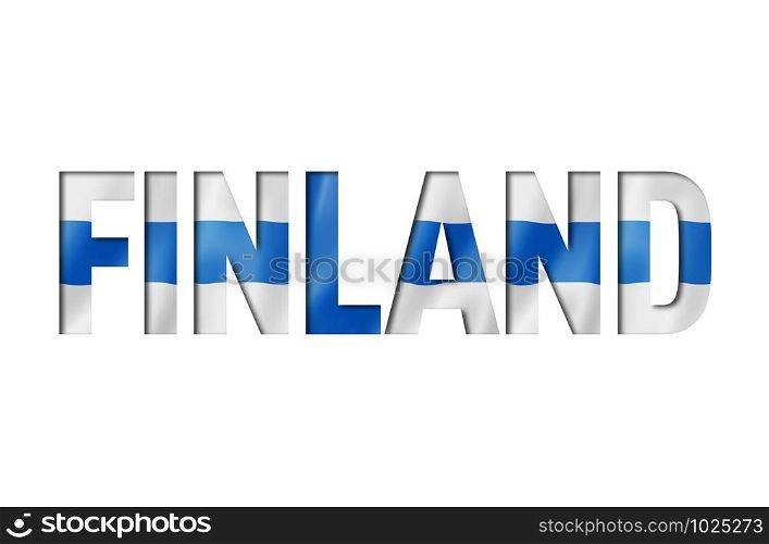 finnish flag text font. finland symbol background. finnish flag text font