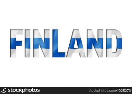 finnish flag text font. finland symbol background. finnish flag text font