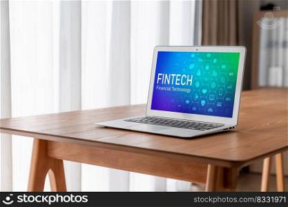 Fintech financial technology software for modish business to analyze marketing strategy. Fintech financial technology software for modish business
