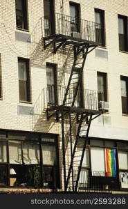 Fire escape of a building