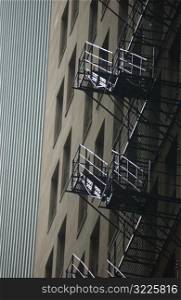 Fire escape of a high-rise building in Chicago
