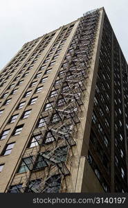 Fire escape on a building, Chicago, Cook County, Illinois, USA