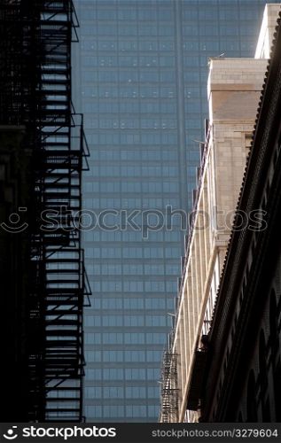 Fire Escape on the exterior of a building in Chicago