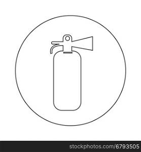 Fire Extinguisher Icon Illustration design