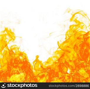 Fire flameon white background